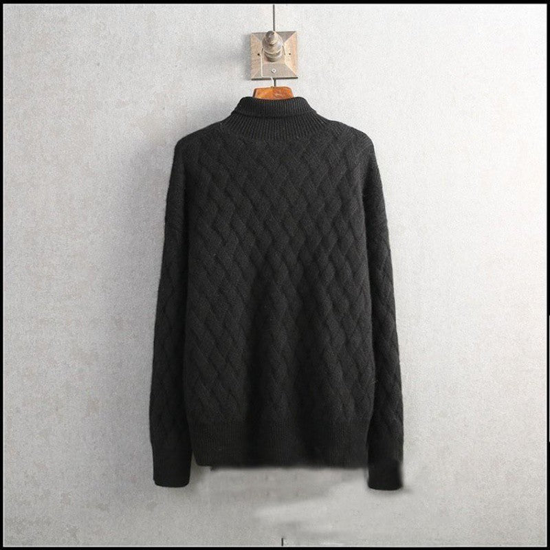 Pull Col Roulé Épais en Maille Douce