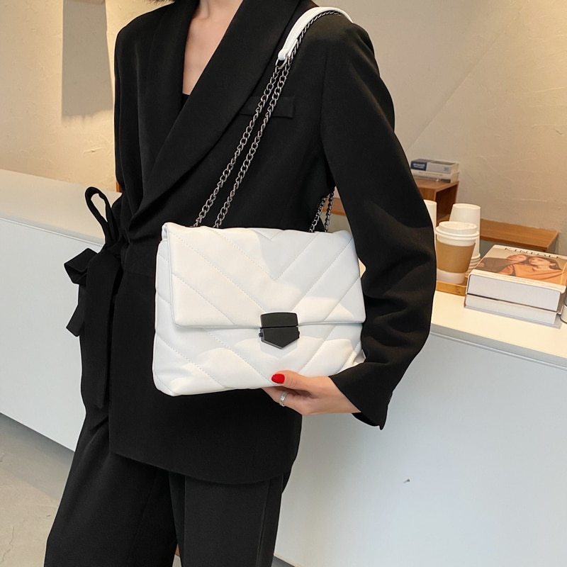 Sac Bandoulière en Simili Cuir Brodé