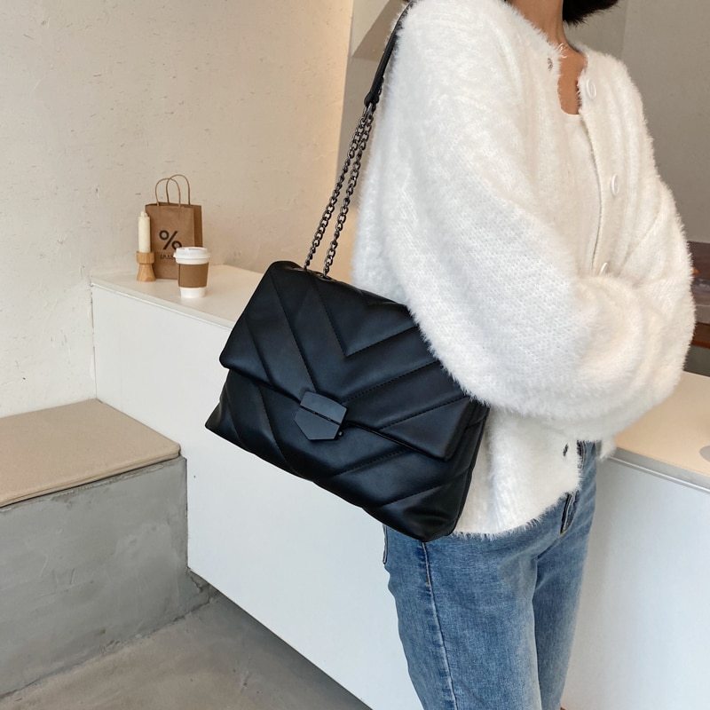 Sac Bandoulière en Simili Cuir Brodé