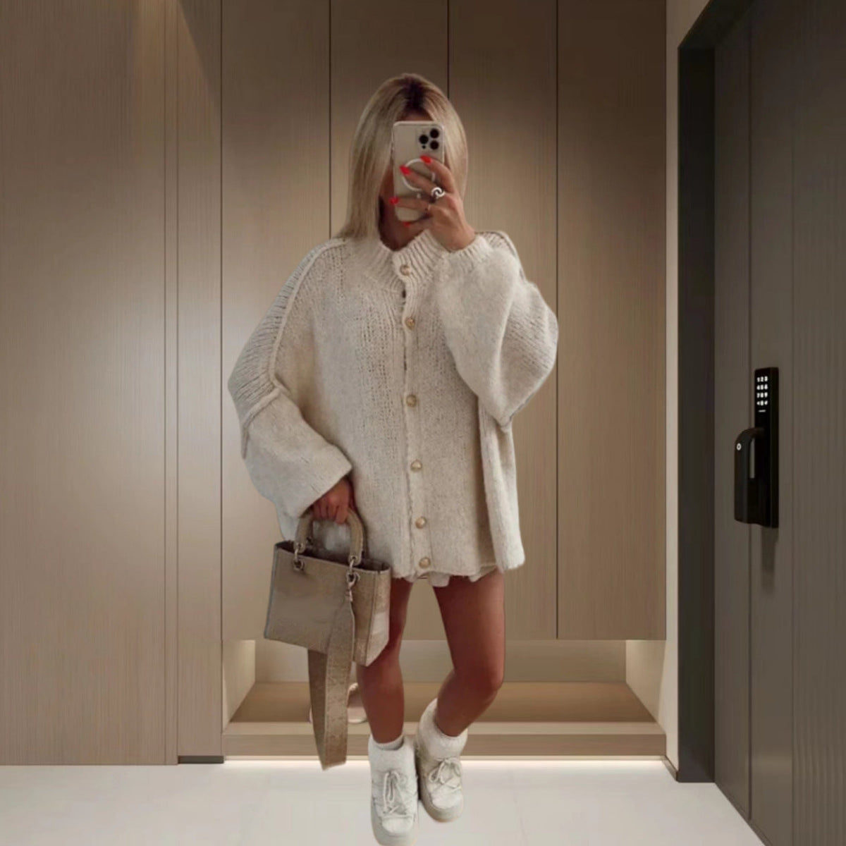 Manteau Douillet en Laine d’Agneau