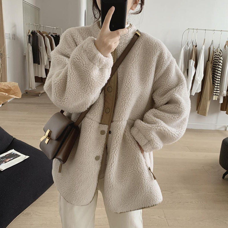 Manteau Douillet en Laine d’Agneau
