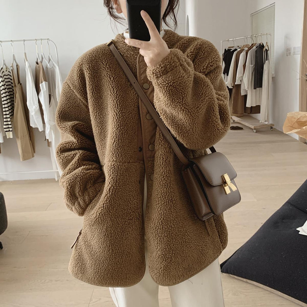 Manteau Douillet en Laine d’Agneau