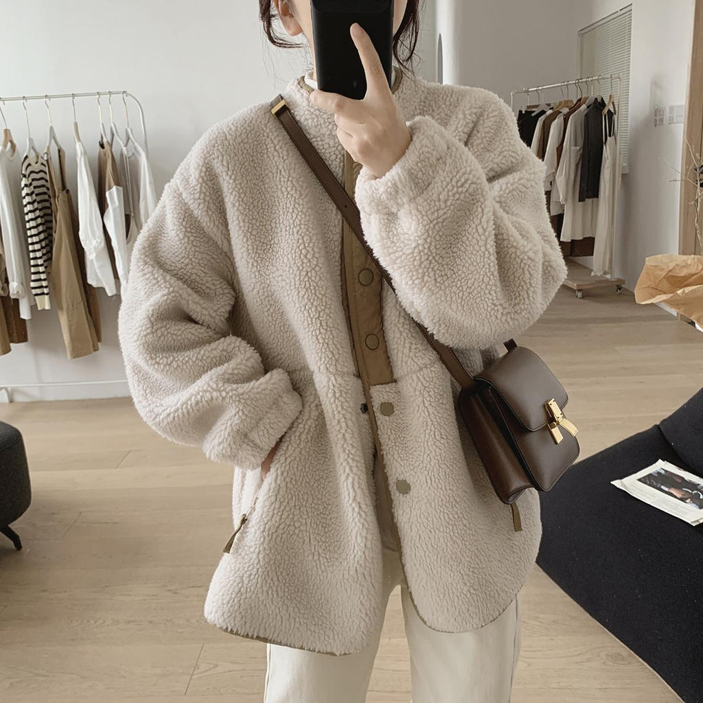 Manteau Douillet en Laine d’Agneau